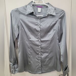 Women's Silver Rodeo Button-Up Shirt